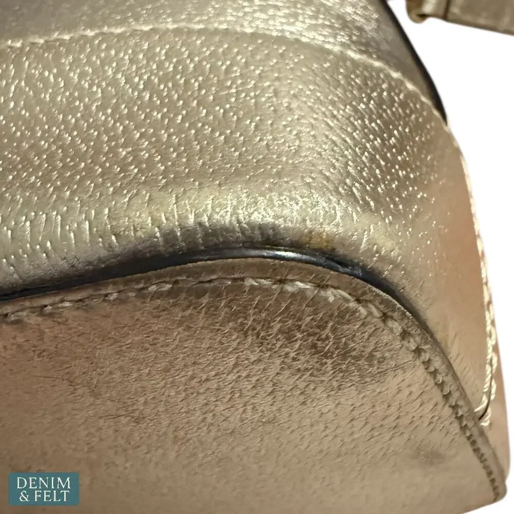 Kate Spade‎ Wellesley Rachelle Metallic Rose Gold Leather Satchel Crossbody Bag